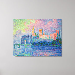 Paul Signac - The Papal Palace, Avignon Canvas Print