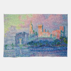 Paul Signac - The Papal Palace, Avignon Kitchen Towel