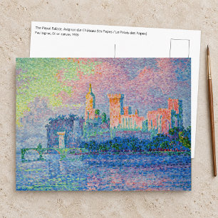 Paul Signac - The Papal Palace, Avignon Postcard