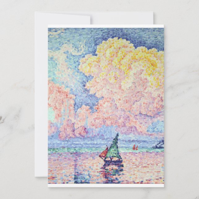 Paul Signac - The Pink Cloud, Antibes, 1916 Invitation (Front)