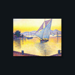 Paul Signac - The Port at Sunset, Opus 236 Canvas Print<br><div class="desc">The Port at Sunset,  Opus 236 (Saint-Tropez) / Le Port au soleil couchant,  Opus 236 (Saint-Tropez) - Paul Signac,  Oil on Canvas,  1892</div>