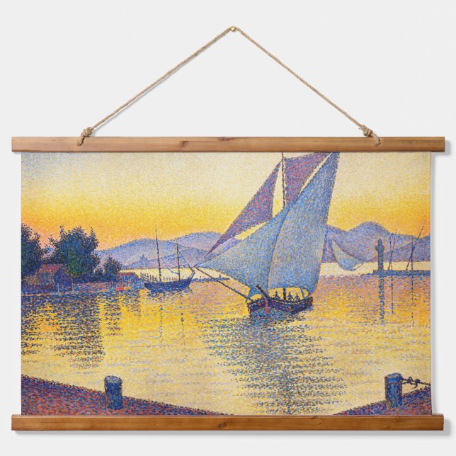 Paul Signac - The Port at Sunset, Opus 236 Hanging Tapestry (Front)