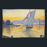 Paul Signac - The Port at Sunset, Opus 236 Kitchen Towel<br><div class="desc">The Port at Sunset,  Opus 236 (Saint-Tropez) / Le Port au soleil couchant,  Opus 236 (Saint-Tropez) - Paul Signac,  Oil on Canvas,  1892</div>