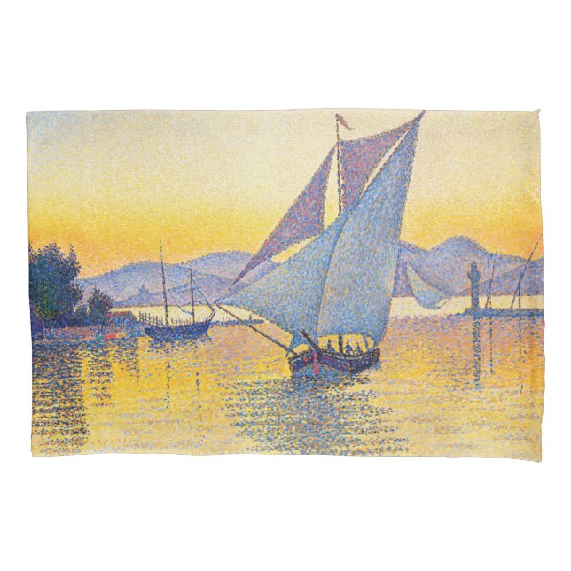 Paul Signac - The Port at Sunset, Opus 236 Pillowcase (Front)