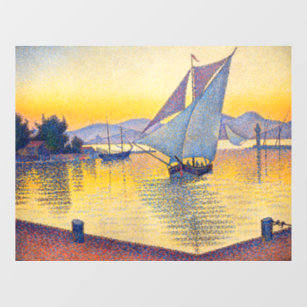 Paul Signac - The Port at Sunset, Opus 236 Window Cling