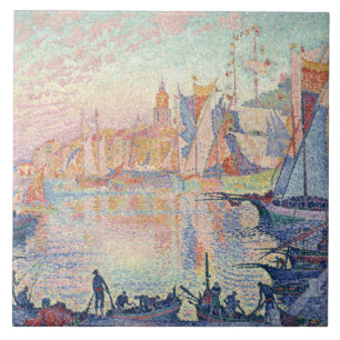 Paul Signac - The Port of Saint-Tropez Tile