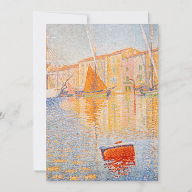 Paul Signac - The Red Buoy, Saint-Tropez Invitation (Front)