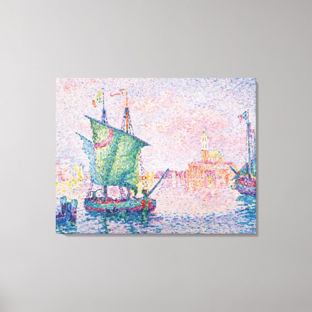 Paul Signac - Venice, The Pink Cloud Canvas Print (Front)
