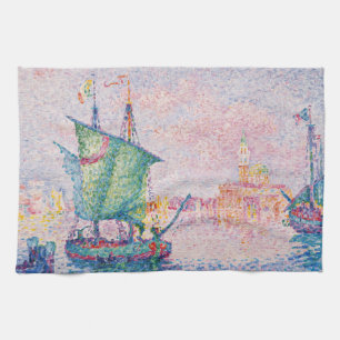 Paul Signac - Venice, The Pink Cloud Kitchen Towel