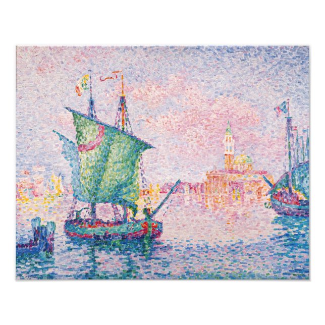 Paul Signac - Venice, The Pink Cloud Photo Print (Front)