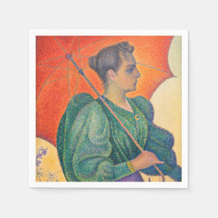 Paul Signac - Woman with a Parasol Napkin
