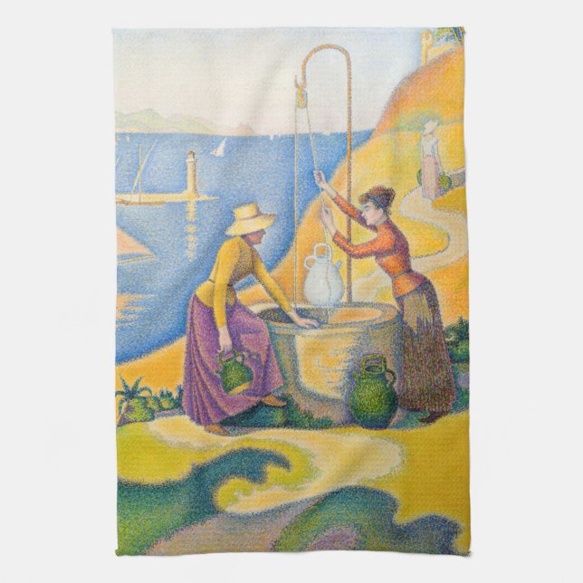 Paul Signac - Women at the Well Kitchen Towel (Vertical)
