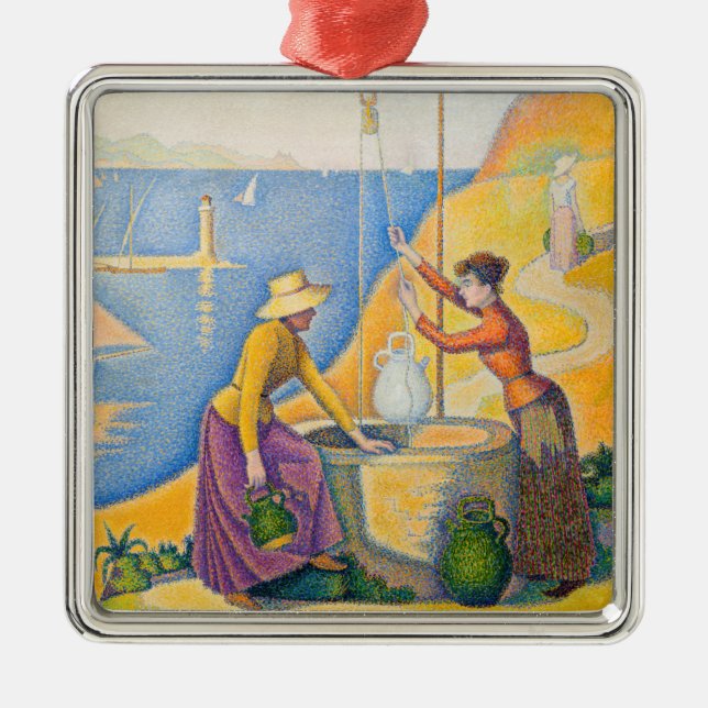 Paul Signac - Women at the Well Metal Ornament (Front)