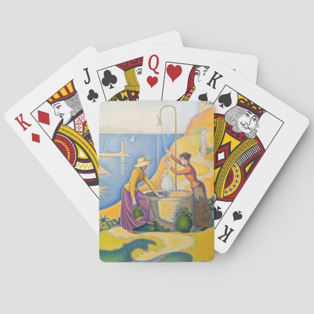 Paul Signac - Women at the Well Playing Cards (Back)
