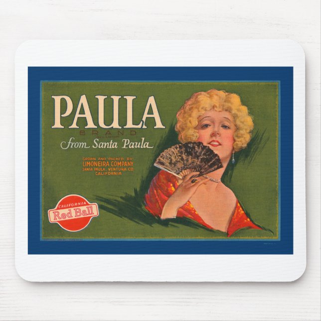Paula Brand from Santa Paula Mouse Pad (Front)