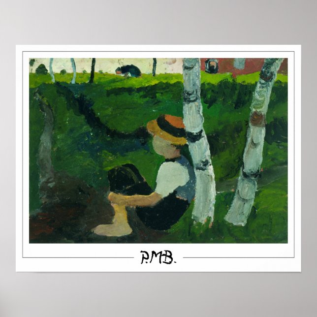 Paula Modersohn-Becker Poster d'art Zedign #9 (Devant)