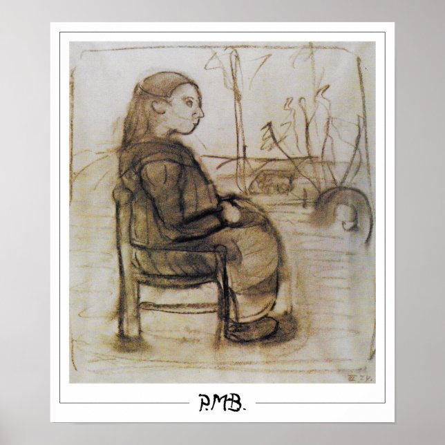 Paula Modersohn-Becker Zedign Art Poster #105 (Front)
