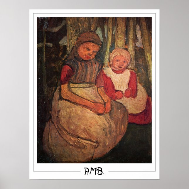 Paula Modersohn-Becker Zedign Art Poster #140 (Front)