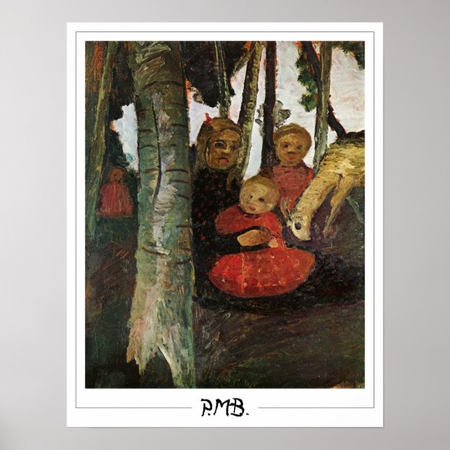 Paula Modersohn-Becker Zedign Art Poster #75 (Front)