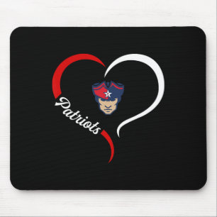 Paulding County Patriots Logo Half Heart Slogan Hs Mouse Pad