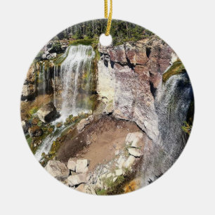 Paulina Creek Falls, OR Ceramic Ornament
