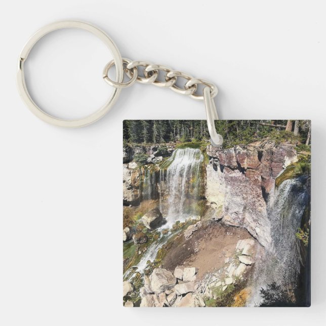 Paulina Creek Falls, Oregon Keychain (Front)