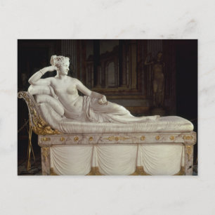 Pauline Bonaparte  as Venus Triumphant, c.1805-08 Postcard