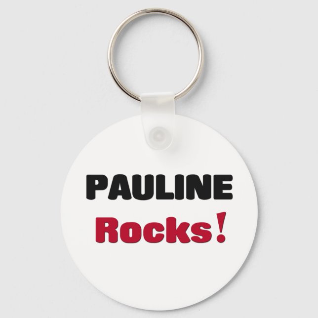 Pauline Rocks Keychain (Front)