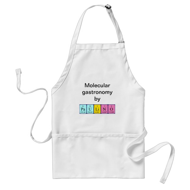 Paulino periodic table name apron (Front)