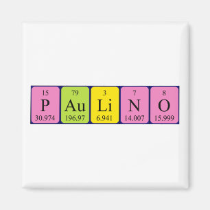 Paulino periodic table name magnet