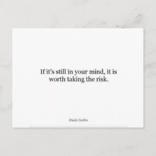 Paulo Coelho Quote Postcard