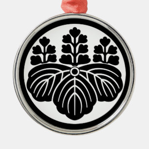 Paulownia with 5&7 blooms in rice cake metal ornament