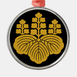 Paulownia with 5&7 blooms metal ornament