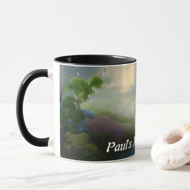 Paul's Morning Tea Personalized Customizable Mug (With Donut)