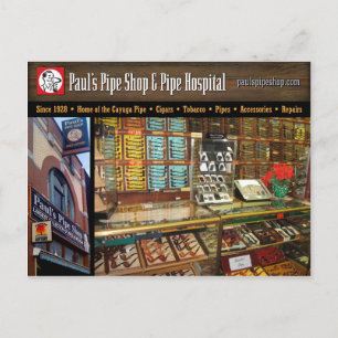Paul's Pipe Shop Postcard
