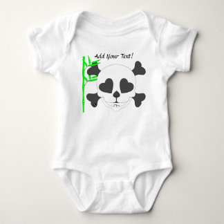 Pauly Panda Baby Skull Baby Bodysuit