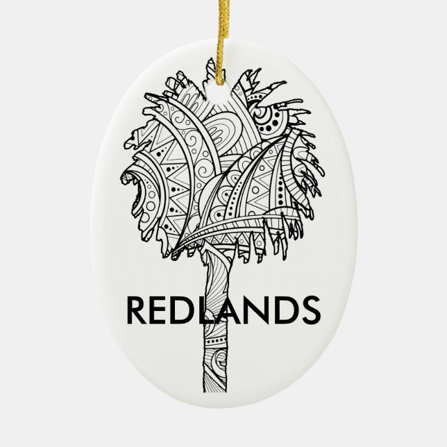 Paumes de Redlands - ornement de Noël (Devant)