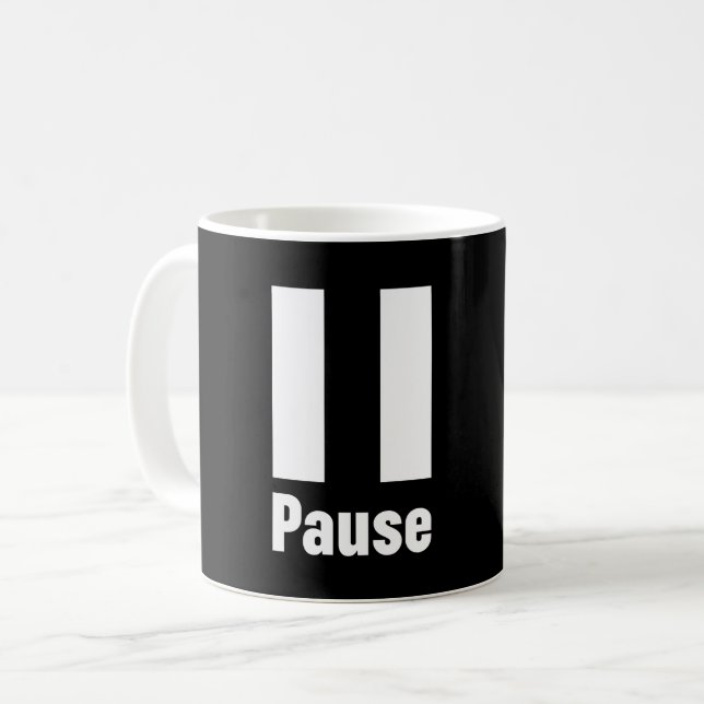 Pause Coffee Mug (Front Left)