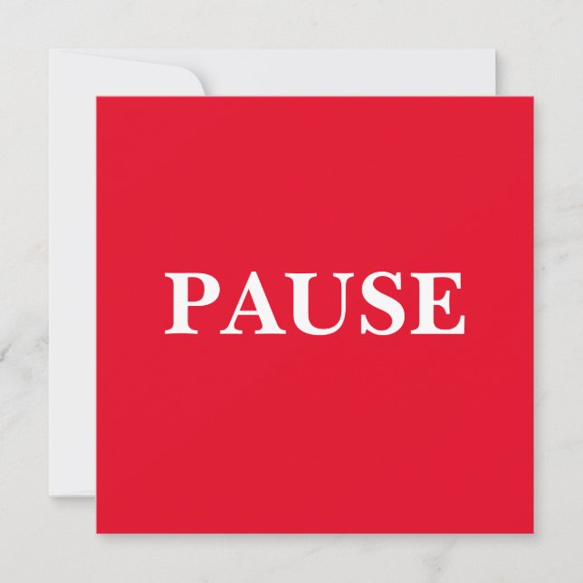 PAUSE Invitation (Front)