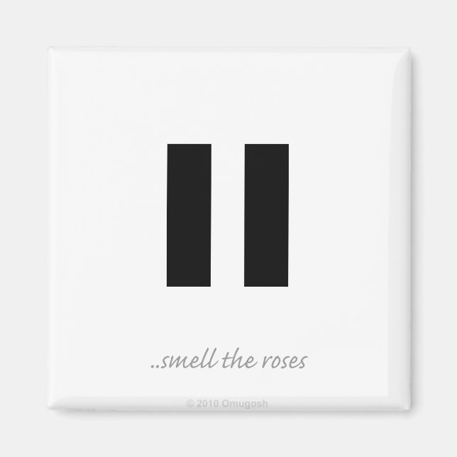 Pause odeur rose - Aimant (Devant)