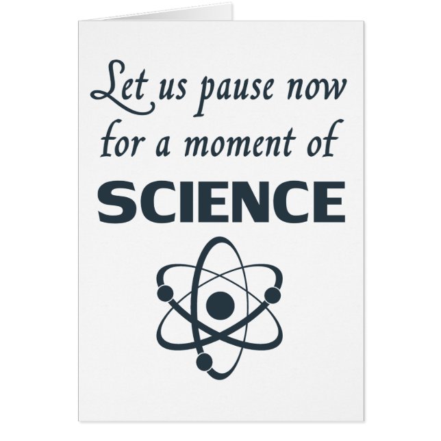 Pause pendant un instant de la Science (Devant)