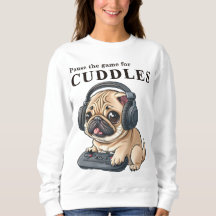 Pause the game for Cuddle - Cute gamer DOG Female
