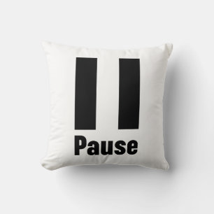 Pause Throw Pillow
