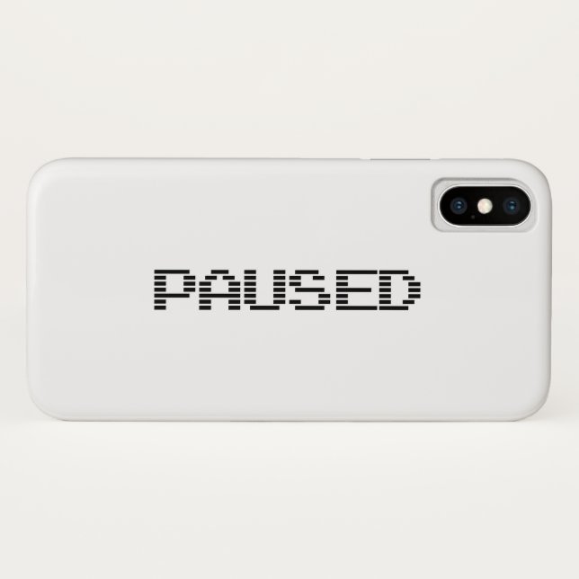 PAUSED Case-Mate iPhone CASE (Back (Horizontal))