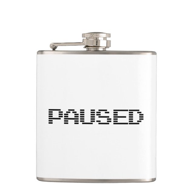 PAUSED HIP FLASK (Front)