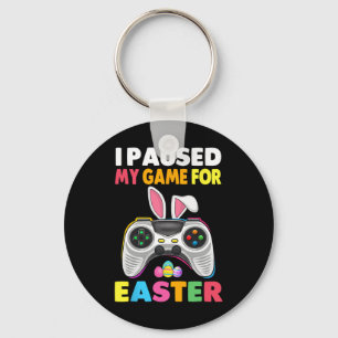 Paused My Game For Easter Boy Gamer Video Controll Keychain