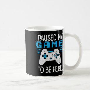 Paused My Game Gamer Controller Gaming Boys Kids M Coffee Mug