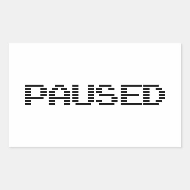 PAUSED STICKER (Front)