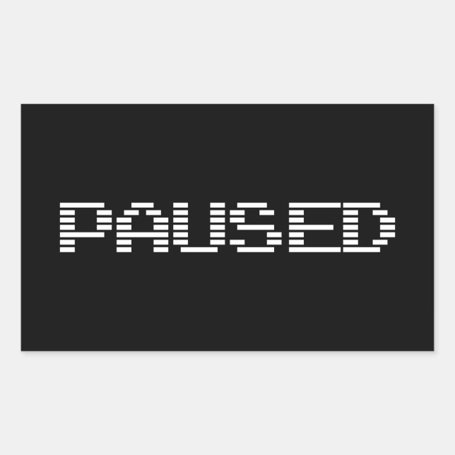 PAUSED STICKER (Front)
