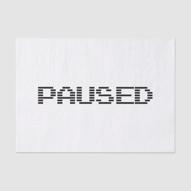 PAUSED TISSUE PAPER (Front)